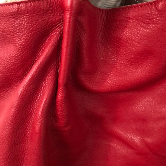 Red leather sondra Roberts bag - Picture 2 of 6